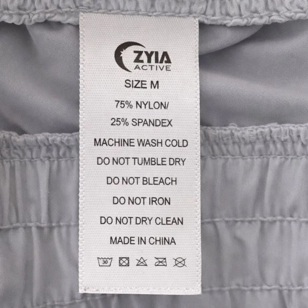 Zyia Active Jogger Pants Nylon Spandex Gray Women Athletic Size M - Picture 5 of 5